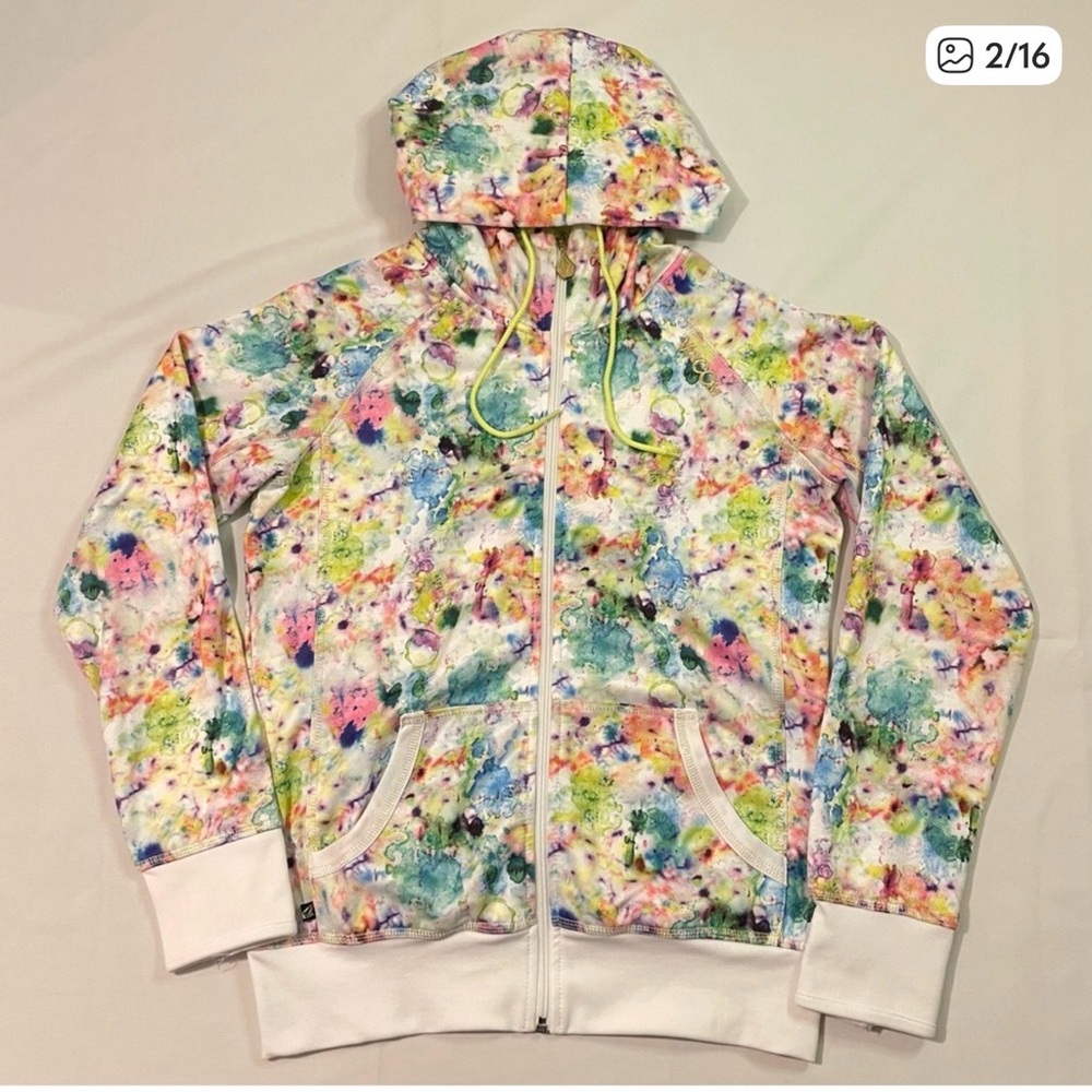Volcom Women’s Girly Grind Hydro Zip Hoodie Size Medium / Style#B58210F0
